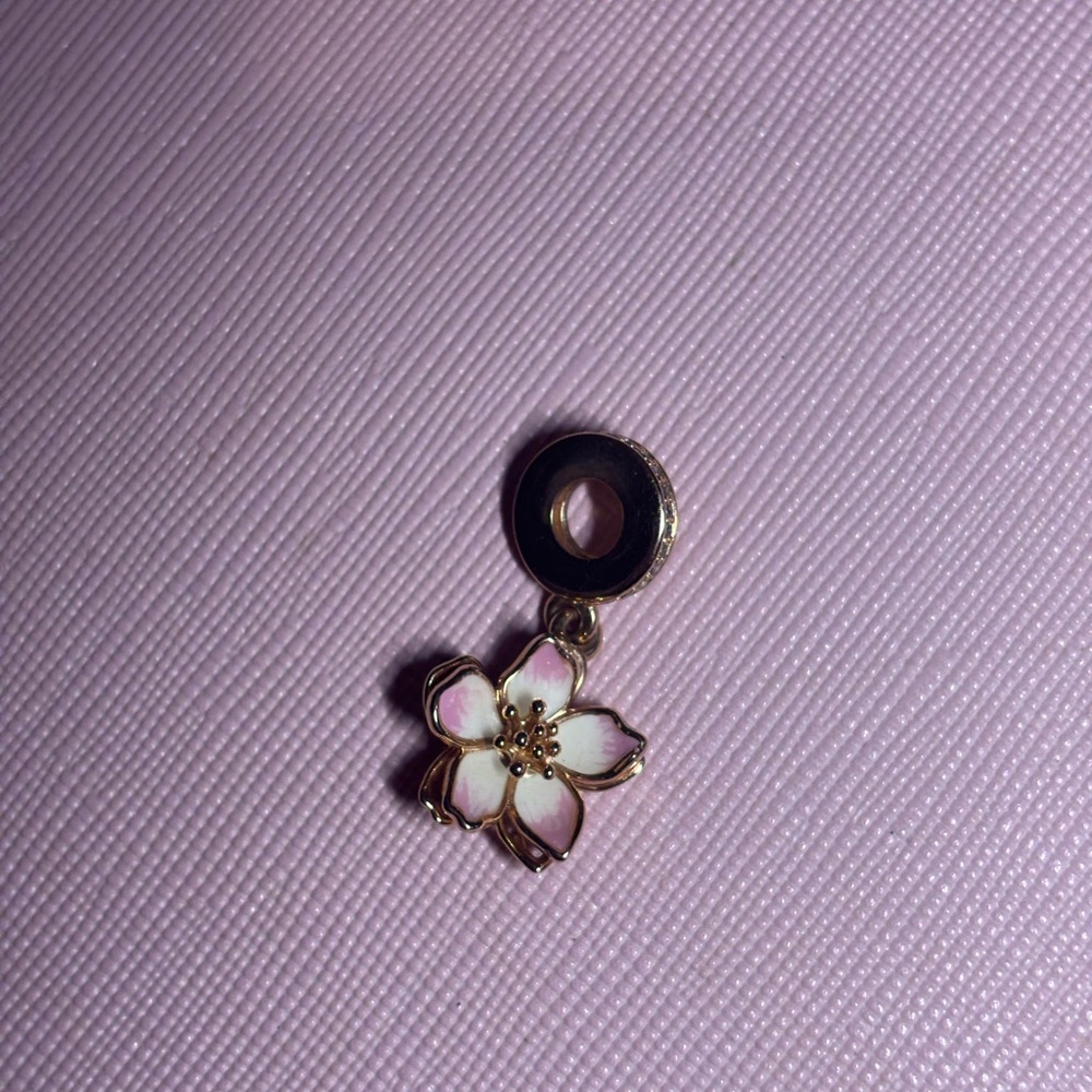 Pandora rose gold cherry blossom charm